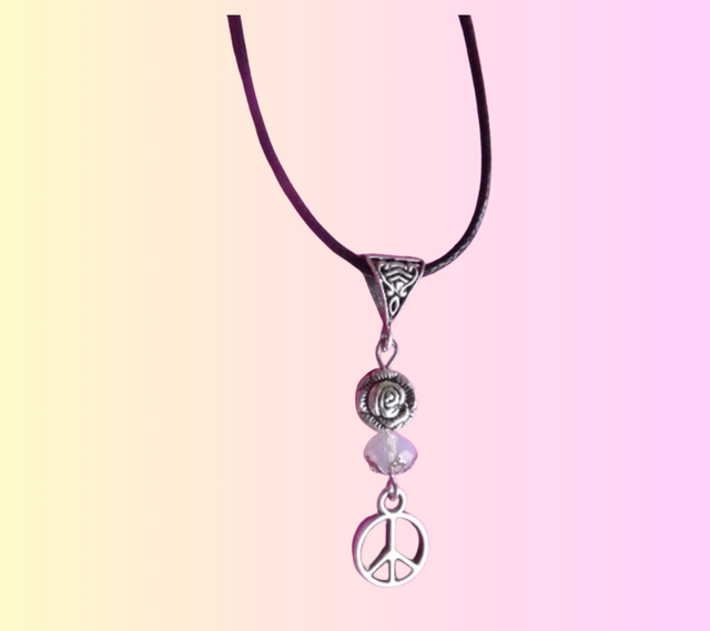 B Collier Pierre de Lune Paix