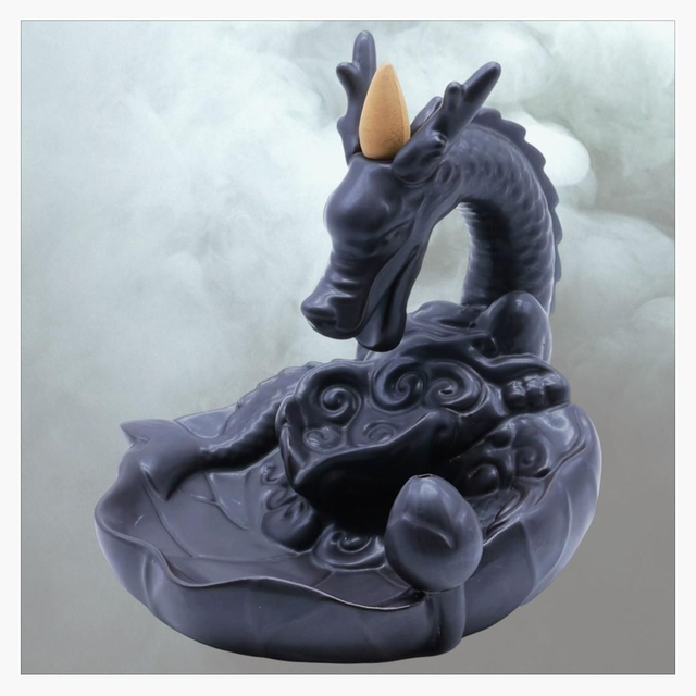 "Dragon" - Porte-encens Backflow 16 cm