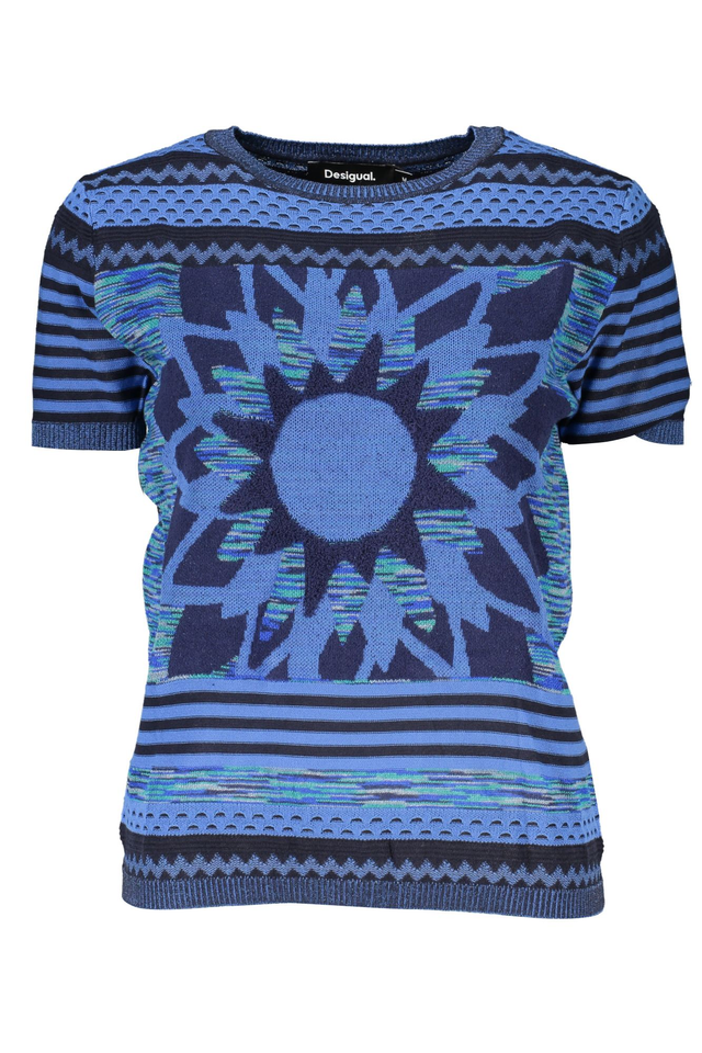 DESIGUAL MAGLIA DONNA BLU