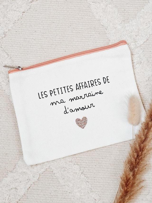 Trousse à maquillage personnalisée - rose