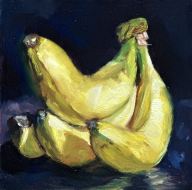 Fotomagnet - Gelbe Bananen