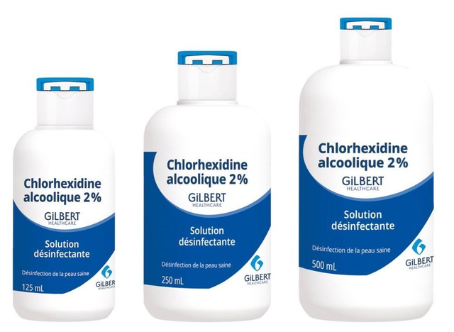 Chlorhexidine alcoolique 2 % - 500ml – Solution antiseptique cutanée