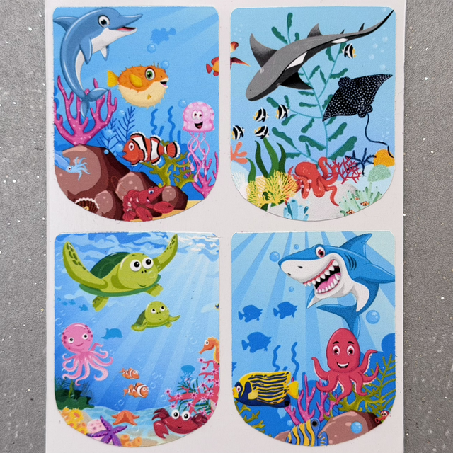 Sea Creature Stickers (set of 4)
