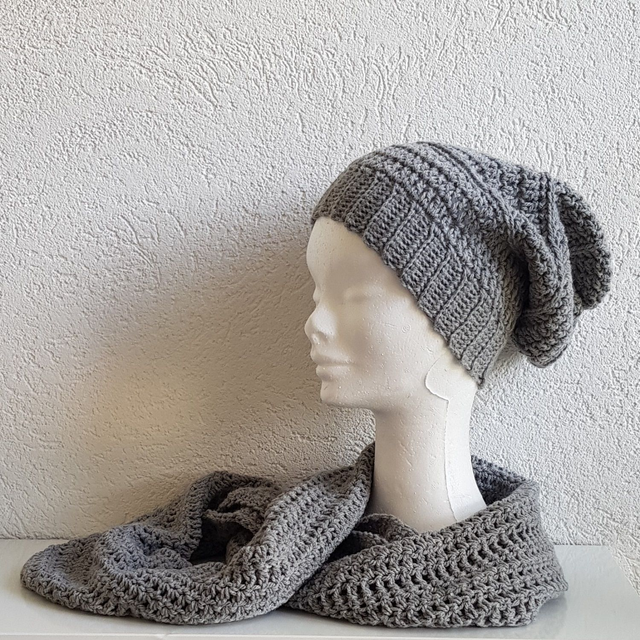 Ensemble Bonnet et Snood Double soldé