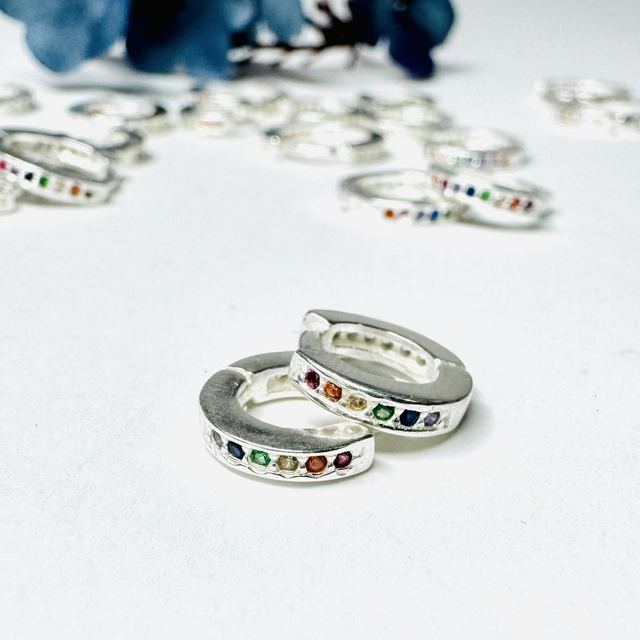 Argolinha click Colors P dupla face 