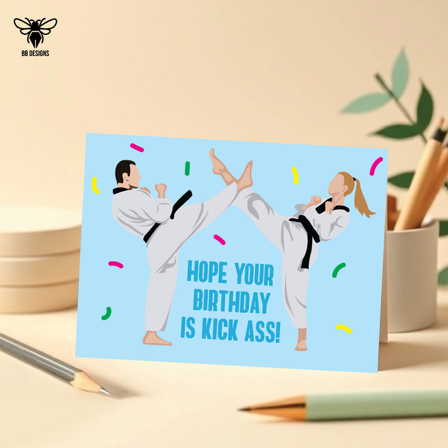 Karate - Birthday Card