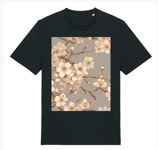 CHERRY BLOSSOM TSHIRT MEDIUM STACEY FIT