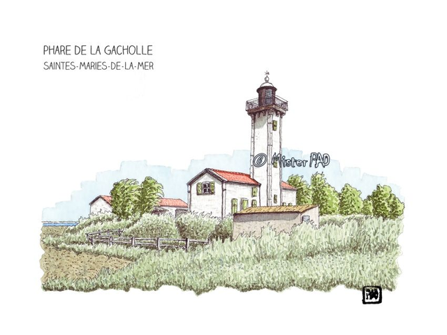Saintes-Maries-de-la-Mer Phare de la Gacholle / Gacholle lighthouse