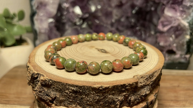 Bracelet JASPE UNAKITE 6mm