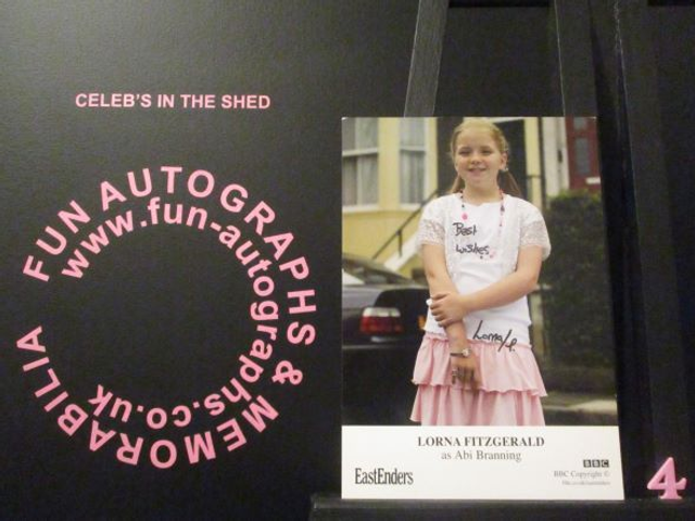 Lorna Fitzgerald (Abi Branning) Authentic Autographed EastEnders 6x4 Cast Card (4)