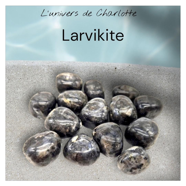 Pierre roulée &quot;Larvikite&quot;