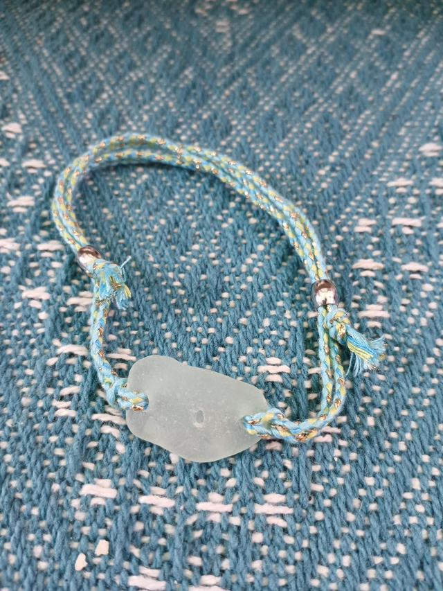 'Ocean Crevasse' - Seafoam Resizeable Bracelet or Anklet