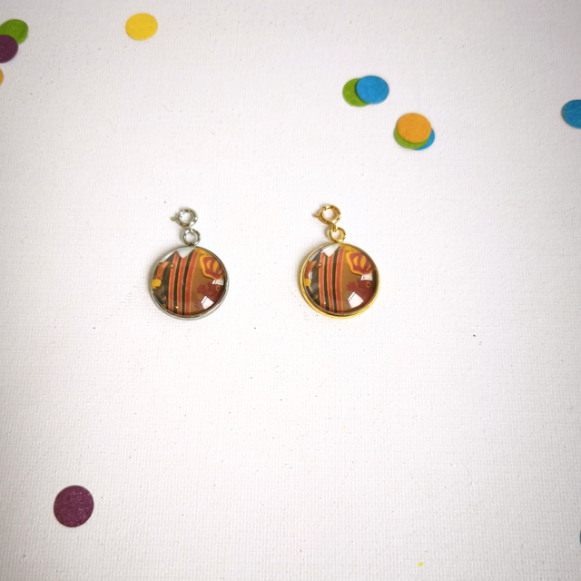 Charm’s Carnaval – Acier inox et verre –  interchangeable – Bijou personnalisable  