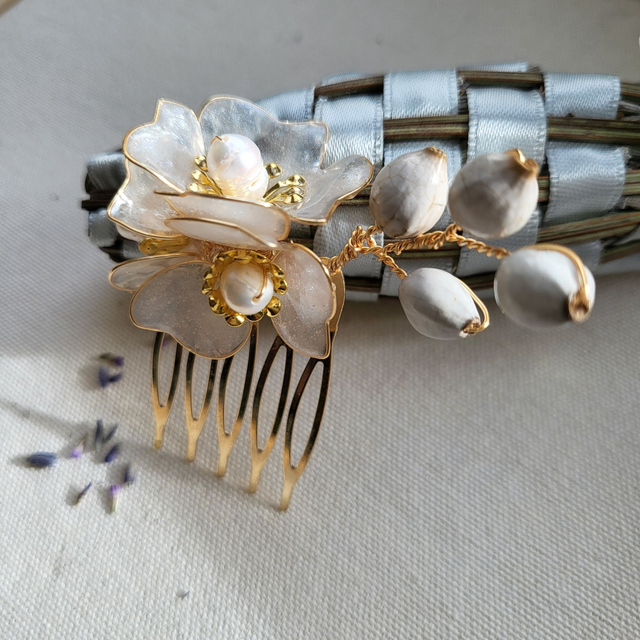 Peigne en résine pour le cortège-accessoire de Mariage