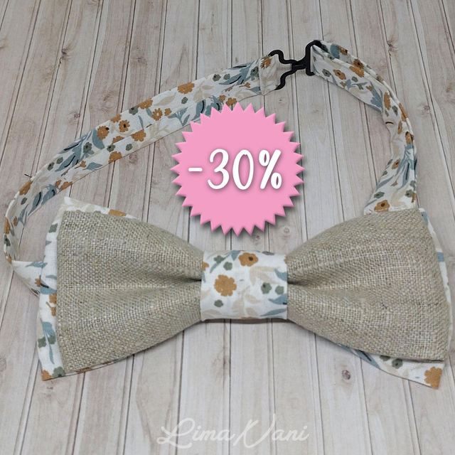 PŪREHUA – Le nœud papillon en tissu ajustable