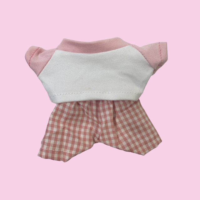 17cm Doll Costume (Pink Pyjama)