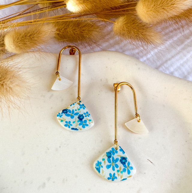 Boucles d&#039;oreilles &quot;Équilibre motifs été ‘’