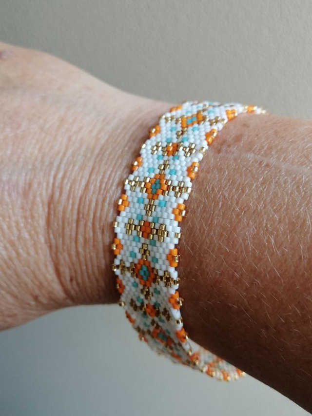 Bracelet Bangle en perles