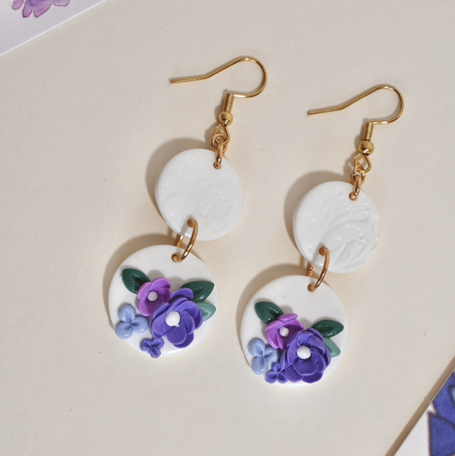 Boucles Hortensias - Moyen Modèle