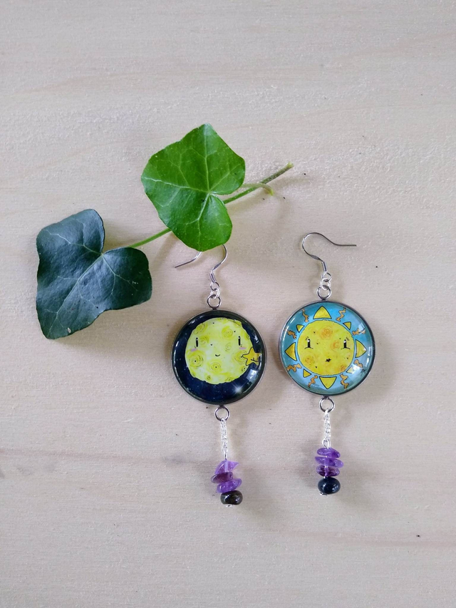 Boucles Equilibre Lune et Soleil