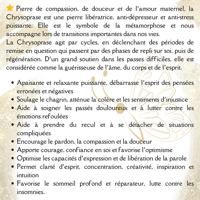 Bague Chrysoprase - Pièce Unique