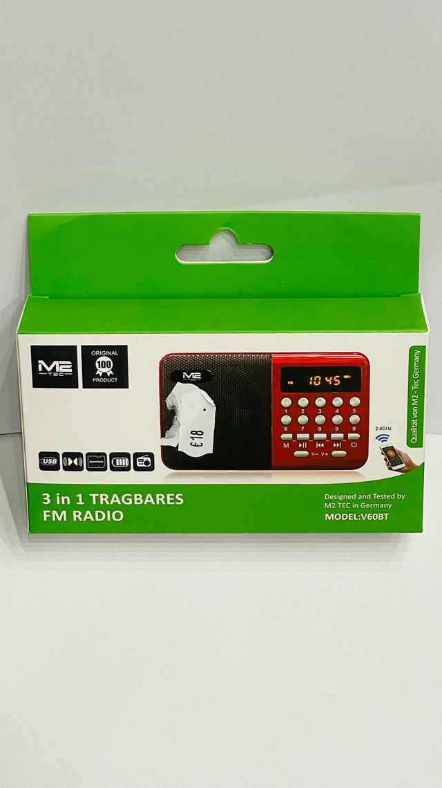 3 in 1 - Tragbares FM Radio