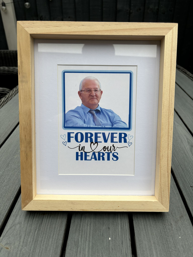 Forever in our hearts photo frame