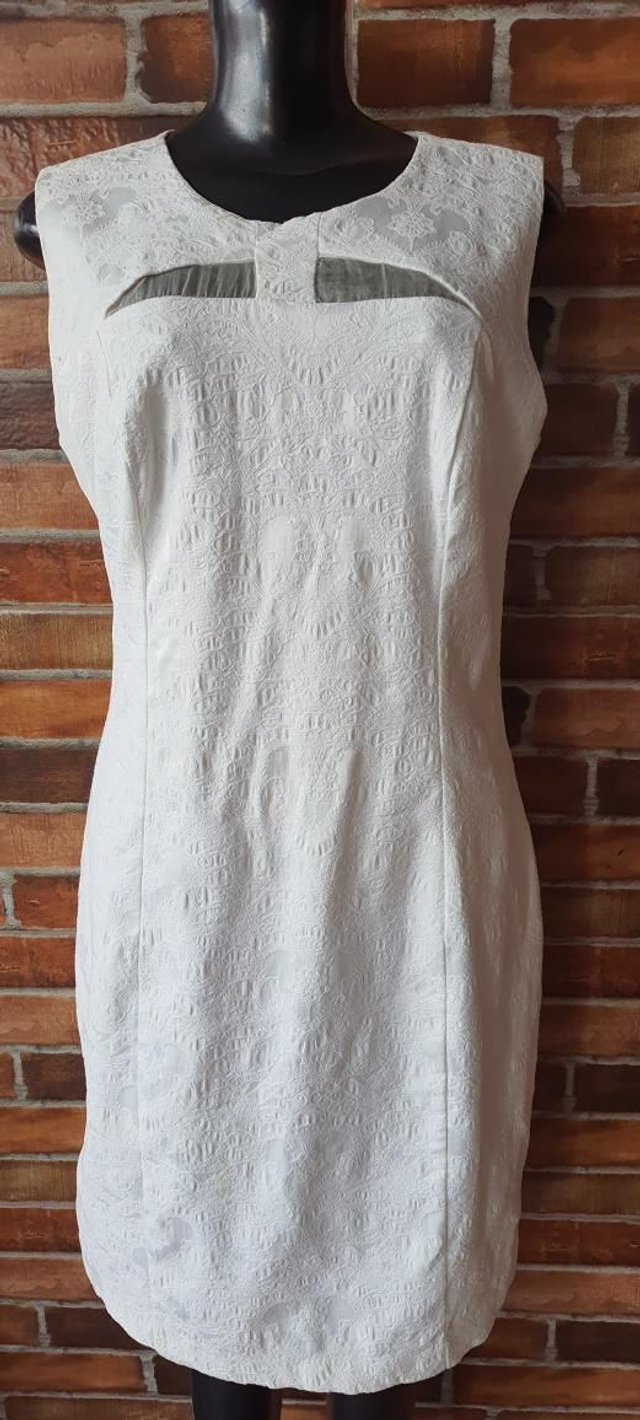 Vestido Branco, Tubinho,  T/44