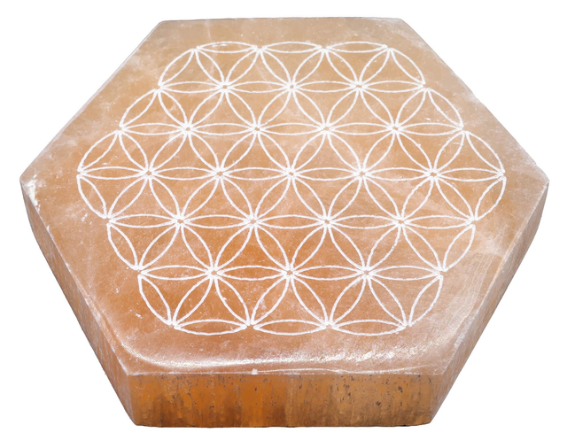 Plaque de rechargement en Sélénite Fleur de vie