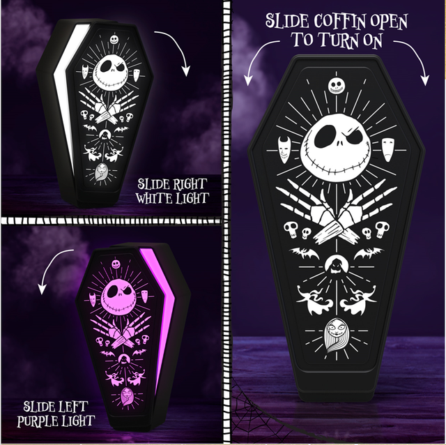 NIGHT MARE BEFORE CHRISTMAS Coffin - 3D Light 23.5cm