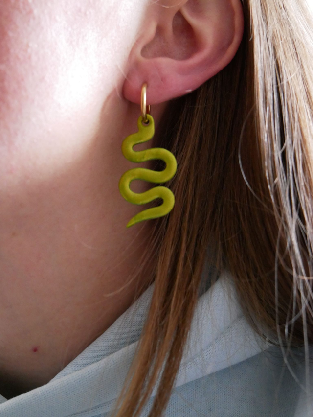 Serpents vert brillant