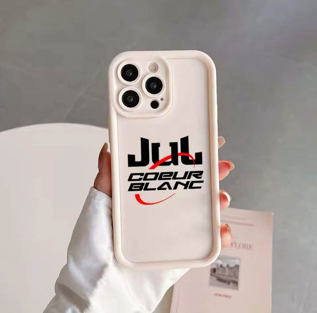 Coque iPhone Jul &quot;Cœur Blanc&quot; motif