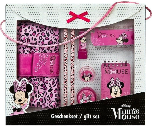 Coffret cadeau papeterie Minnie Disney 8 pièces
