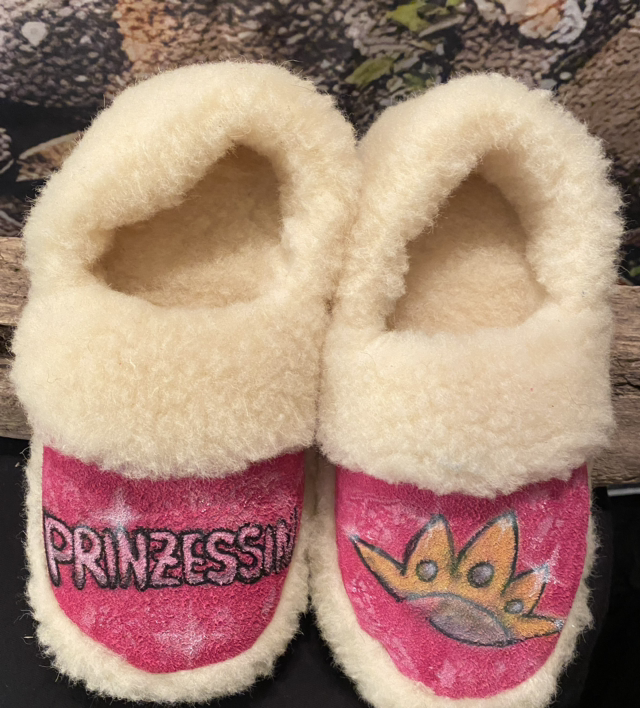 Lammfell Hausschuhe PRINZESSIN