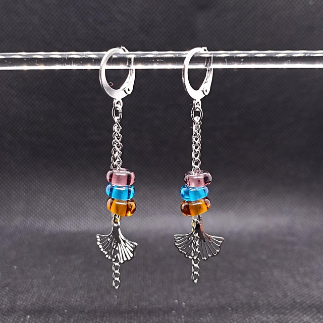 Boucles pendantes multicolore 