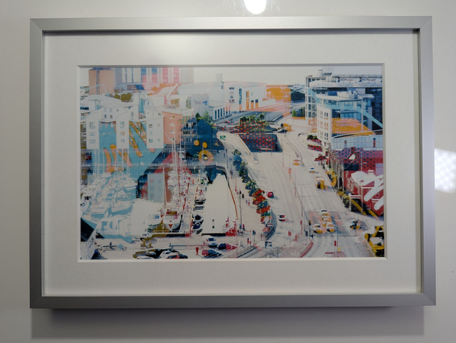 Kunstdruck Saint Helier - Street ART mit Rahmen