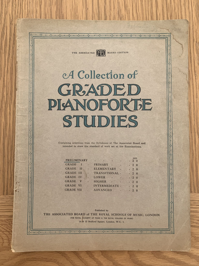 A Collection of Graded Pianoforte Studies Associated Board Preliminary