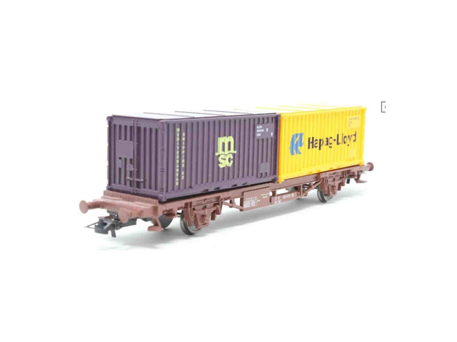 wagon plat container Jouef HJ6143 H0