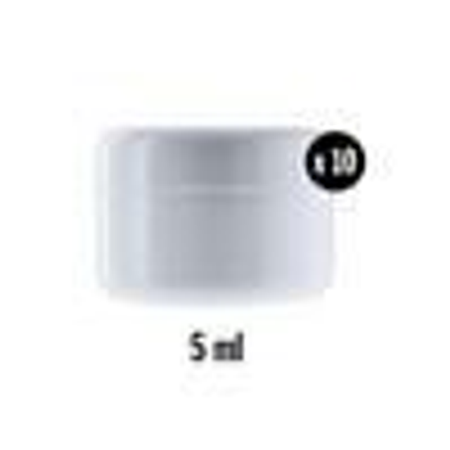 Pot simple parois blanc lot de 10