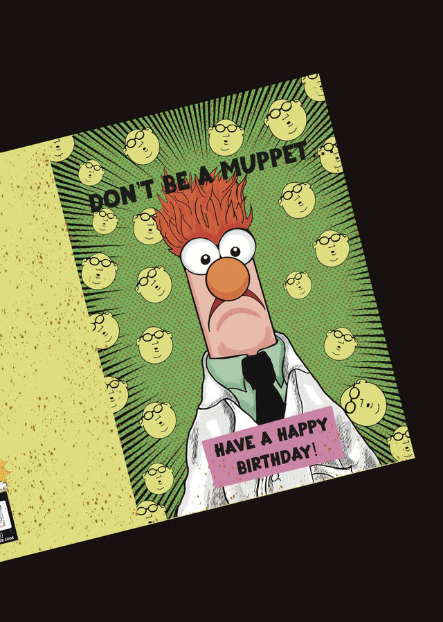 Beaker Don’t be a Muppet Birthday Card  (A5)