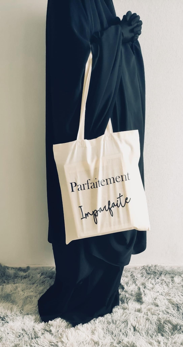 Tote bag " Parfaitement Imparfaite"