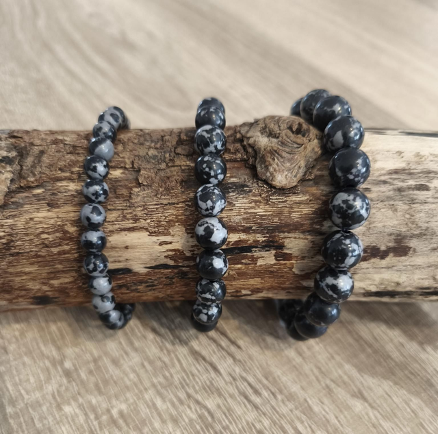 Obsidienne flocon de neige 