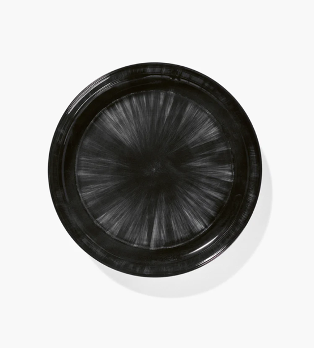 Ann Demeuelemeester Dé Teller hoher Rand XL / off white 7 black Var. C