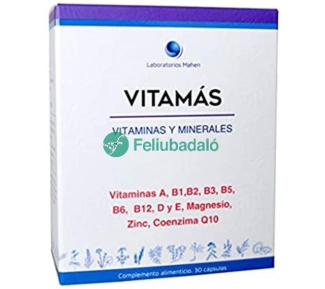 Vitamas Multivitaminico y Minerales con Magnesio 30caps Mahen