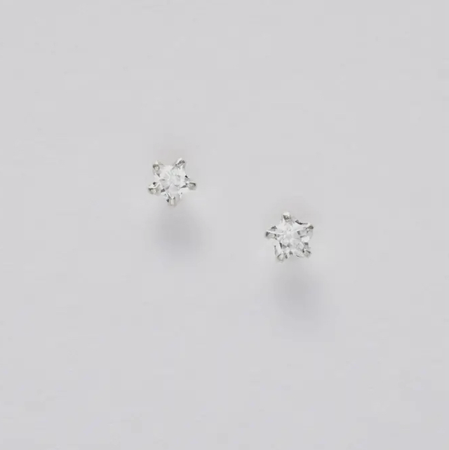 Love you to the Moon & Back Card - Sterling Silver Star Stud Earrings