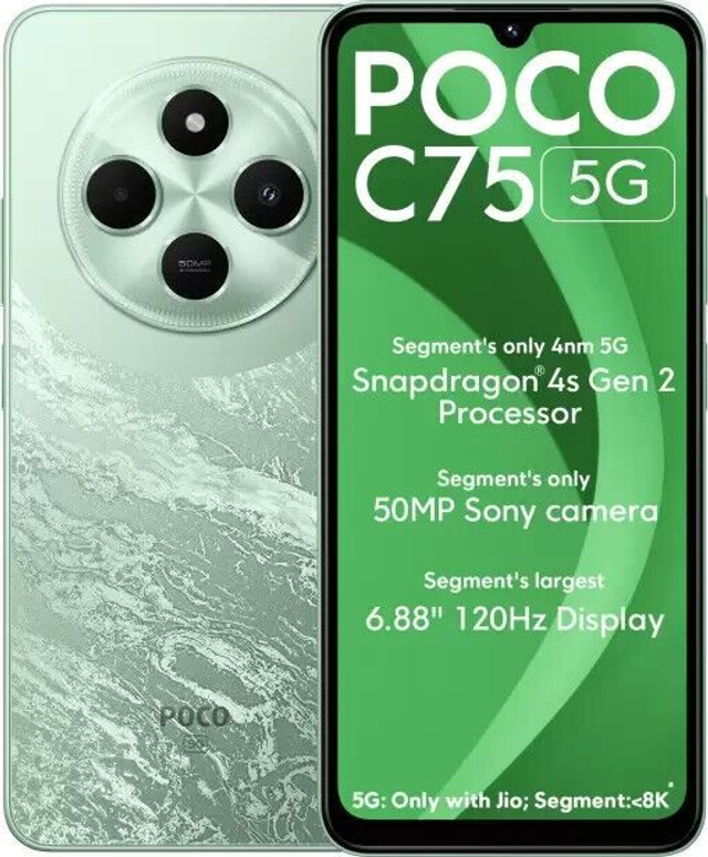 POCO C75 – 8 Go / 256 Go – Vert