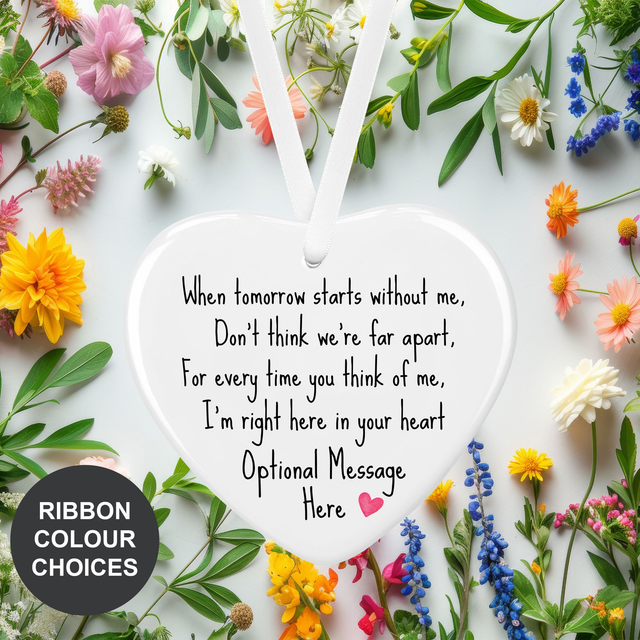 Memorial Heart - Bereavement Keepsake to remember a Loved One (Personalised)