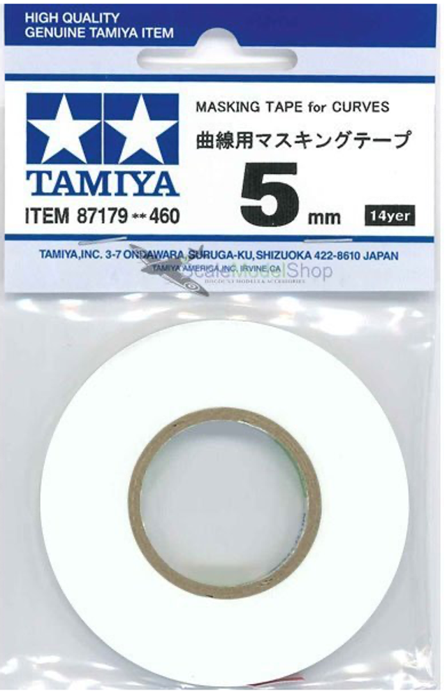 Masking Tape 5mm/20m f. Rundungen Tamiya