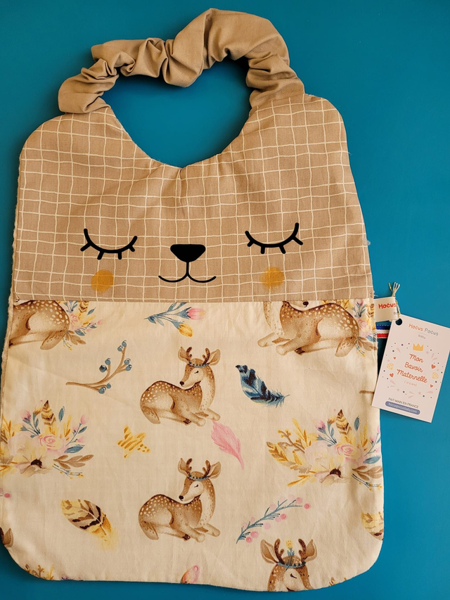 Bavoir Faon de la marque HOCUS POCUS Baby
