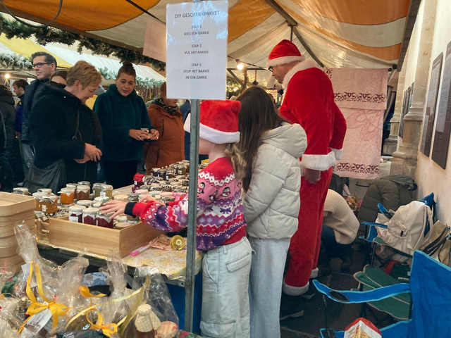 Boersderij op de kerstmarkt 